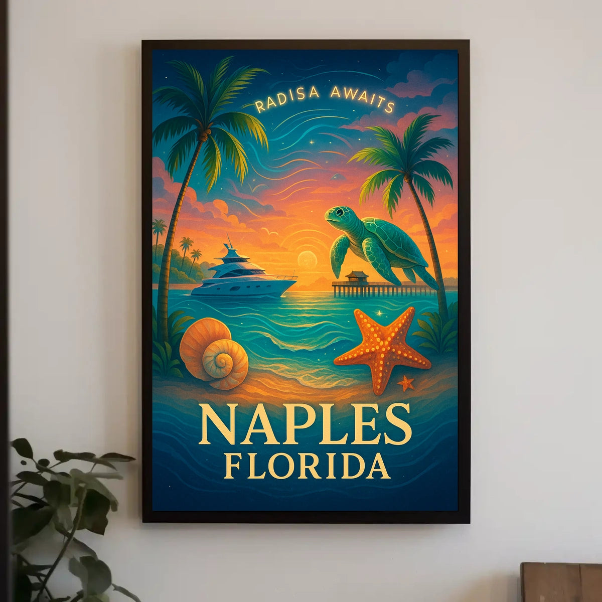 Naples, Florida Paradise Awaits Poster