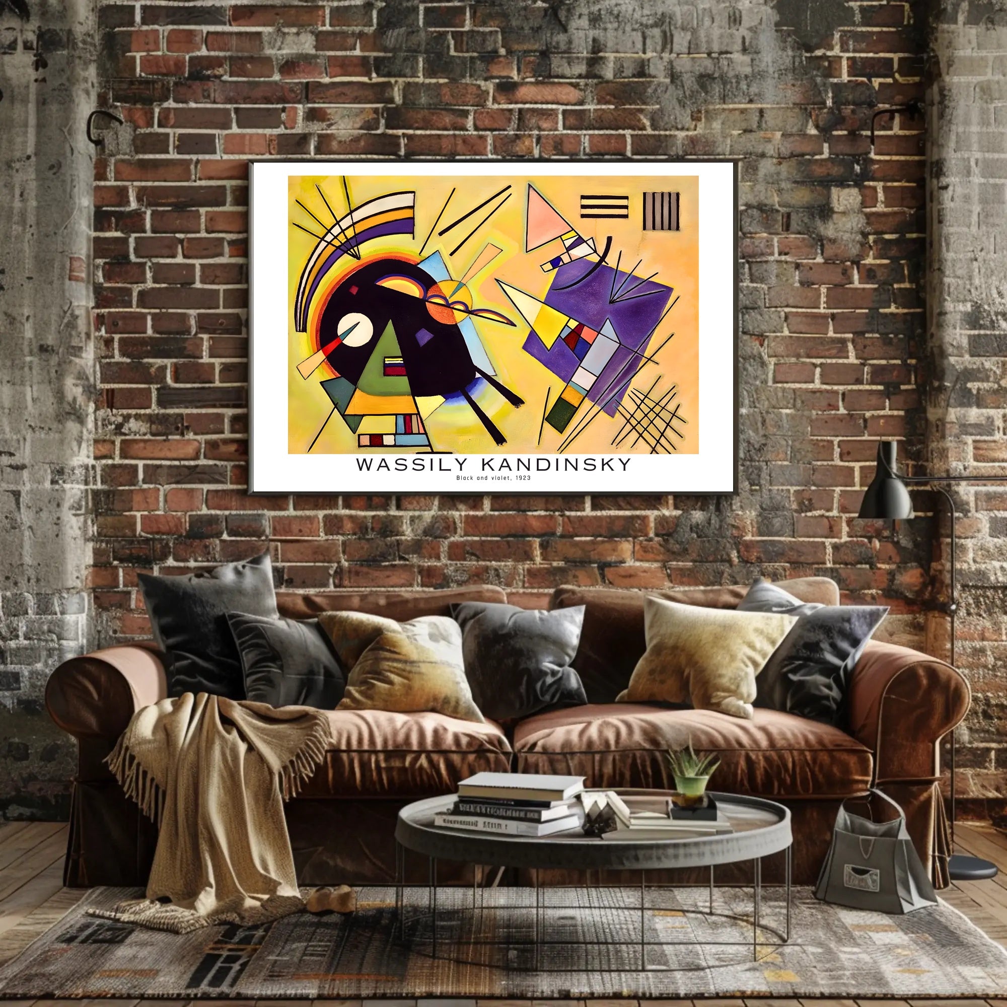 Wassily Kandinsky Black and Violet 1923 Poster