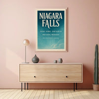 Niagara Falls Vintage Travel Art Poster PosterGoat