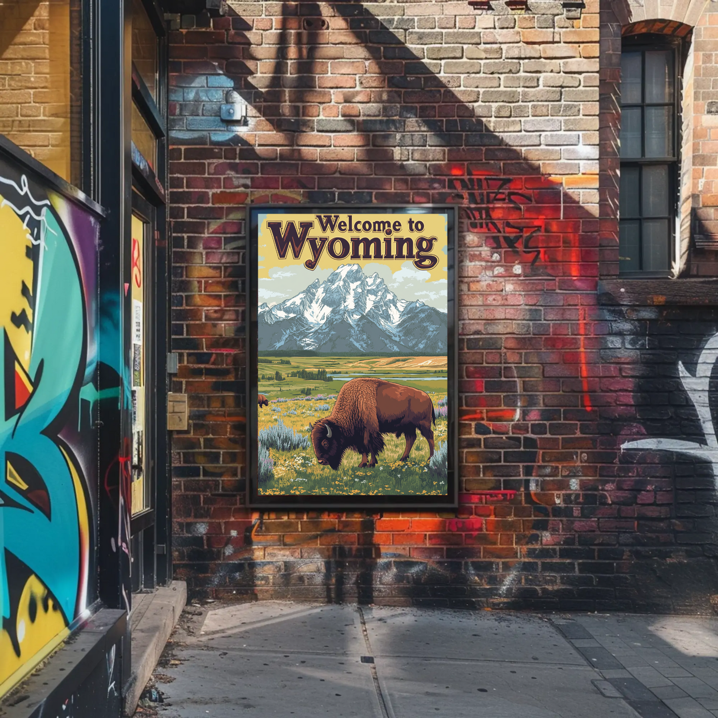 Welcome to Wyoming Vintage Poster