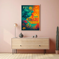 Fly Tokelau Travel Adventure Explore Island Paradise Travel Poster PosterGoat