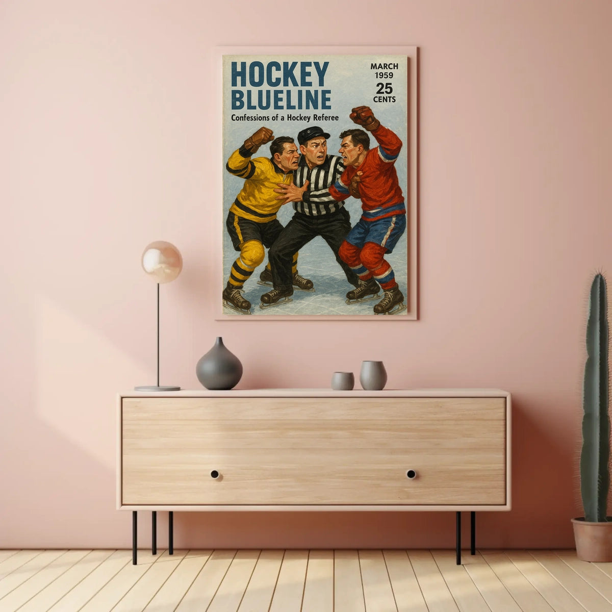 Hockey Blueline Confessions of a Hockey Referee Poster