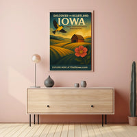 Discover the Heartland Iowa Poster