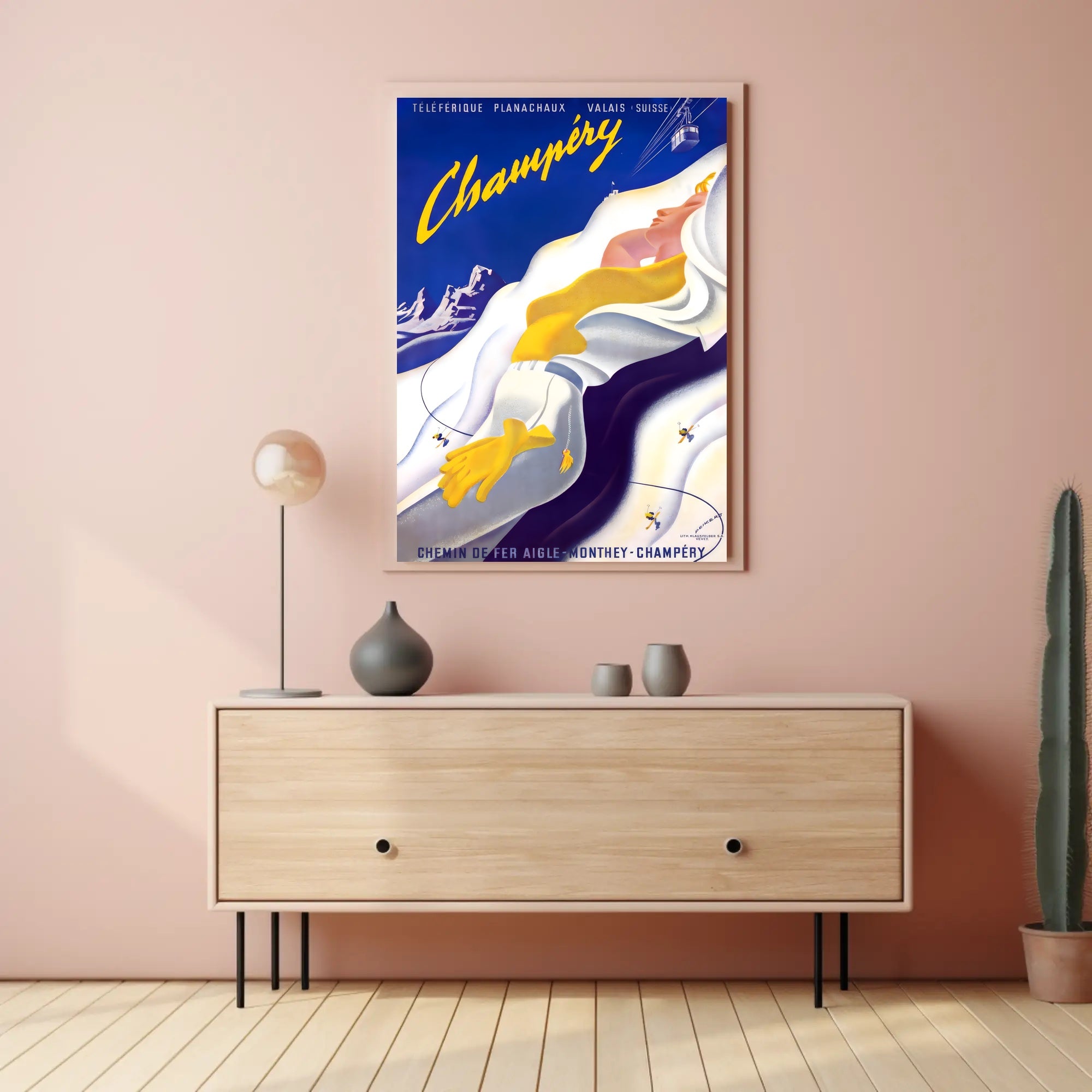 Champéry Adventure Vintage Travel Art Poster PosterGoat