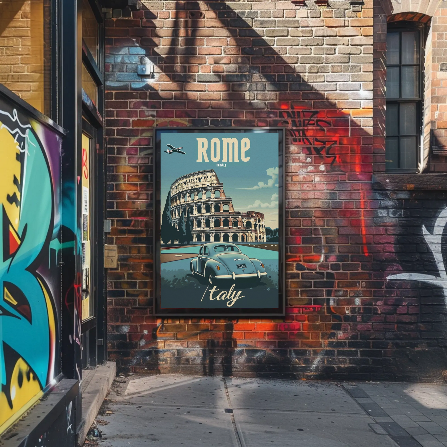 Rome Italy Vintage Travel Poster