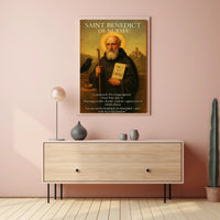 Saint Benedict of Nursia Poster PosterGoat
