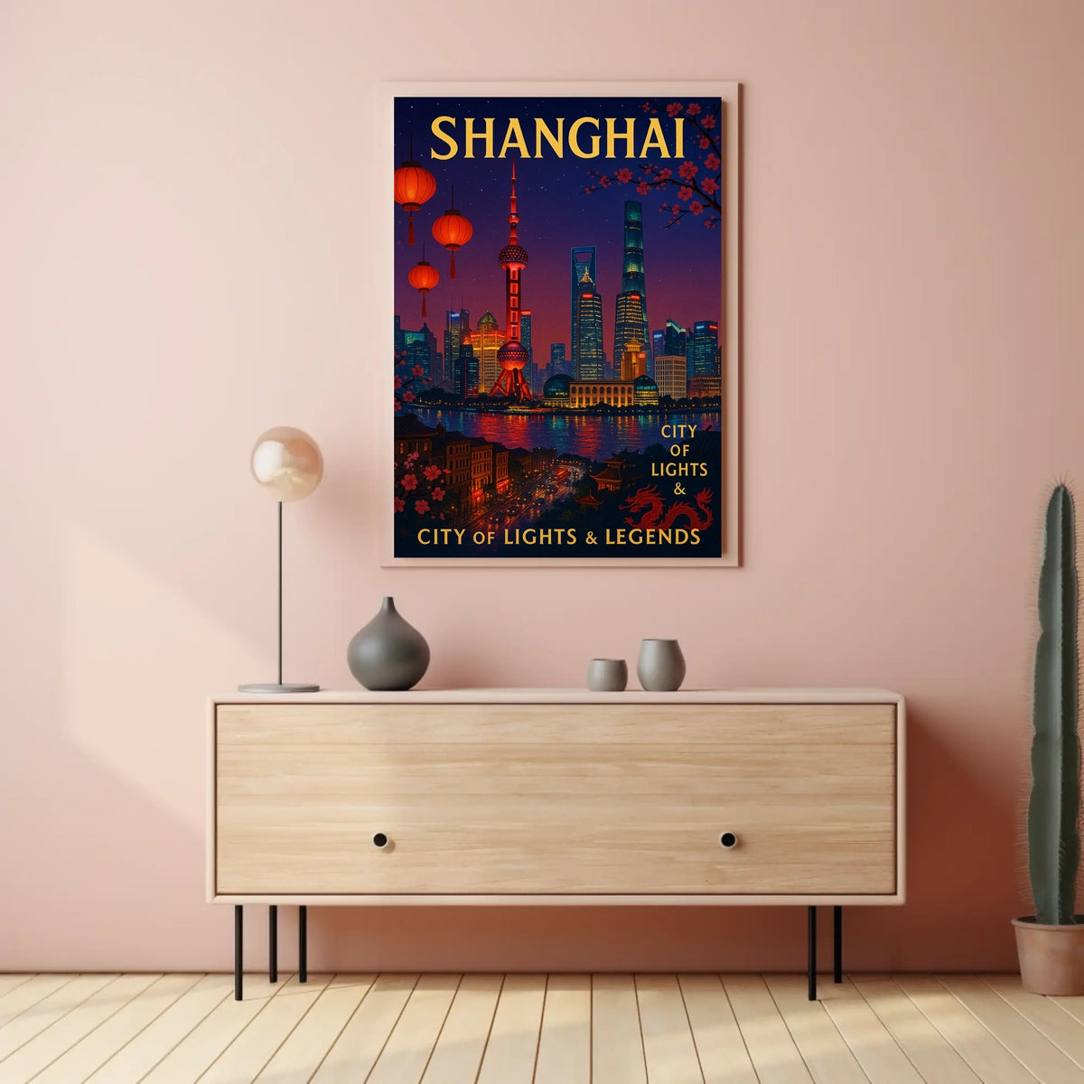 Shanghai City of Lights Legends Poster