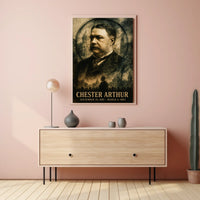 Chester A. Arthur 21st President of the United States Double Exposure Poster