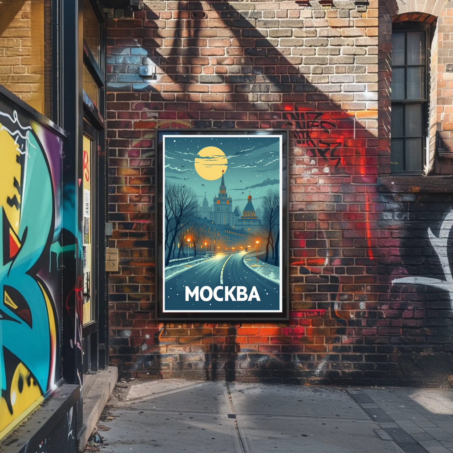Moscow: Winter Night Poster
