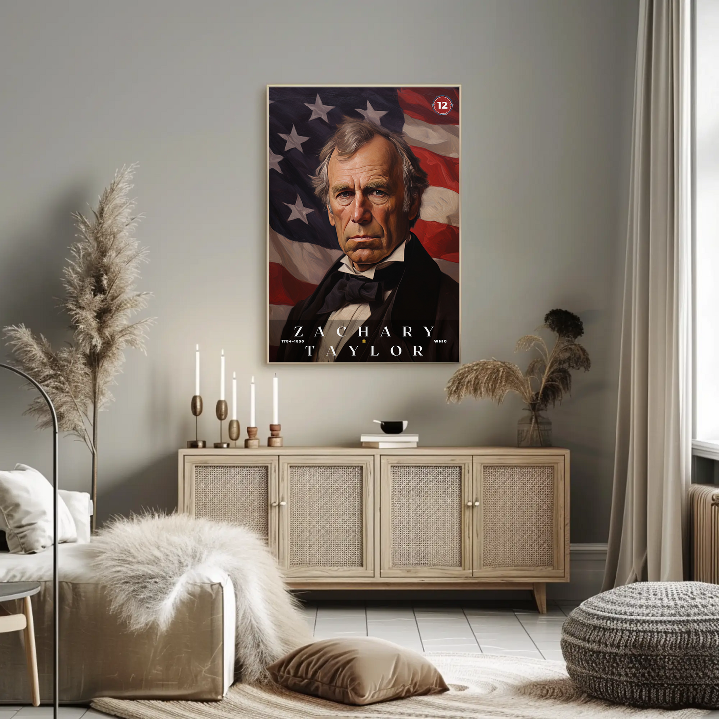 Zachary Taylor 12th President Of The United States Portrait