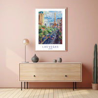 Las Vegas Skyline Poster PosterGoat