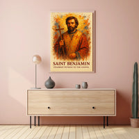 Saint Benjamin Religious Art Poster - Abstract, Artistic, or Pop Culture Poster