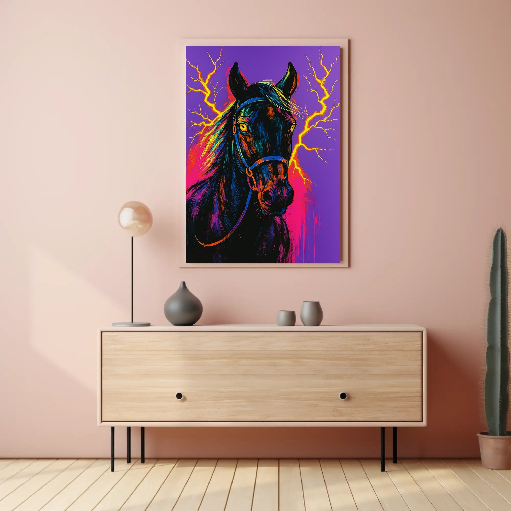 Electrifying Equine Poster