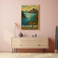 Glacier Bay National Park Scenic Wilderness Adventure Nature Lovers Decor Wall Art Poster