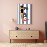 Capri Chic Summer Glamour Travel Poster PosterGoat