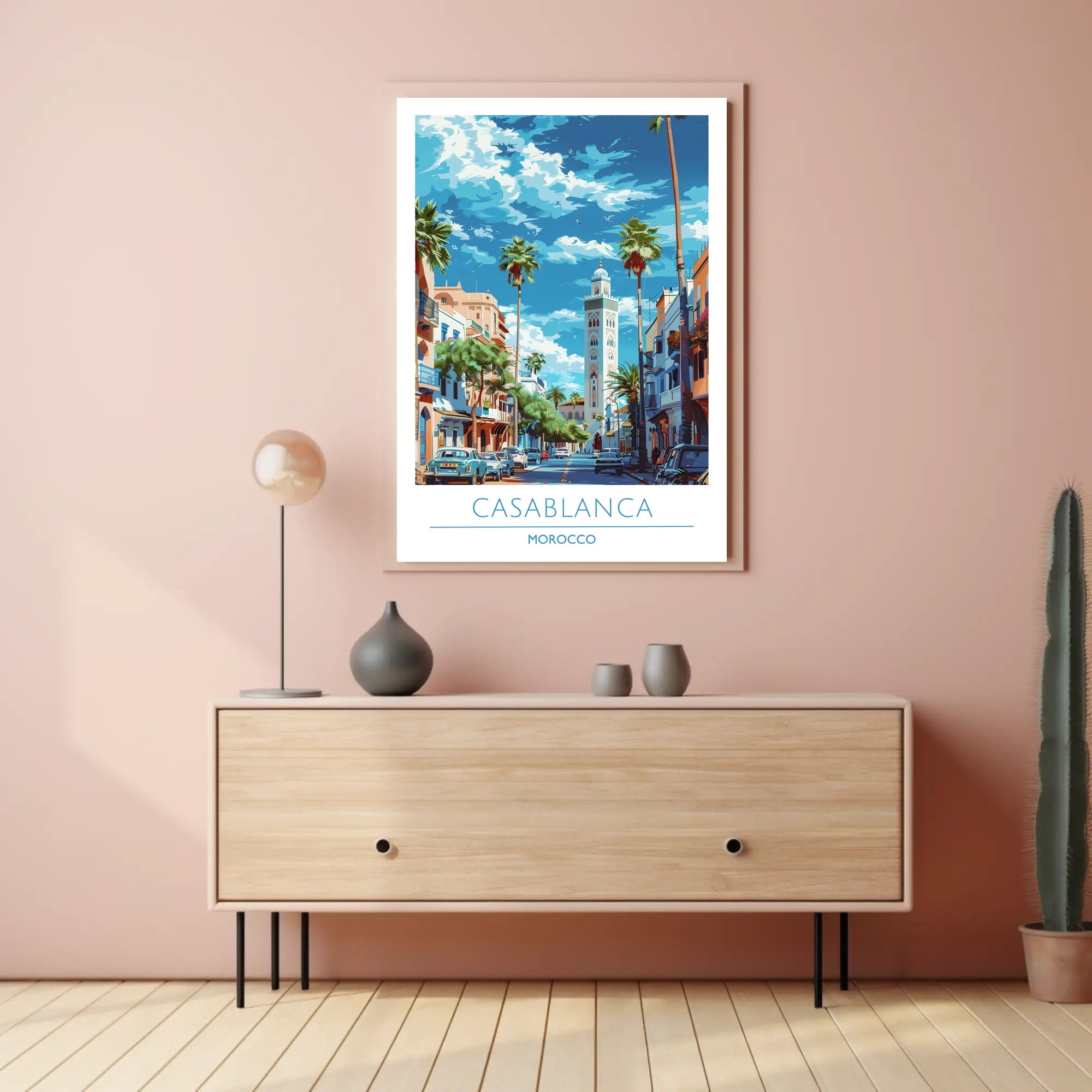 Casablanca Cityscape Poster
