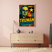 Harry S. Truman 33rd President of the United States Graffiti Pop Art Poster