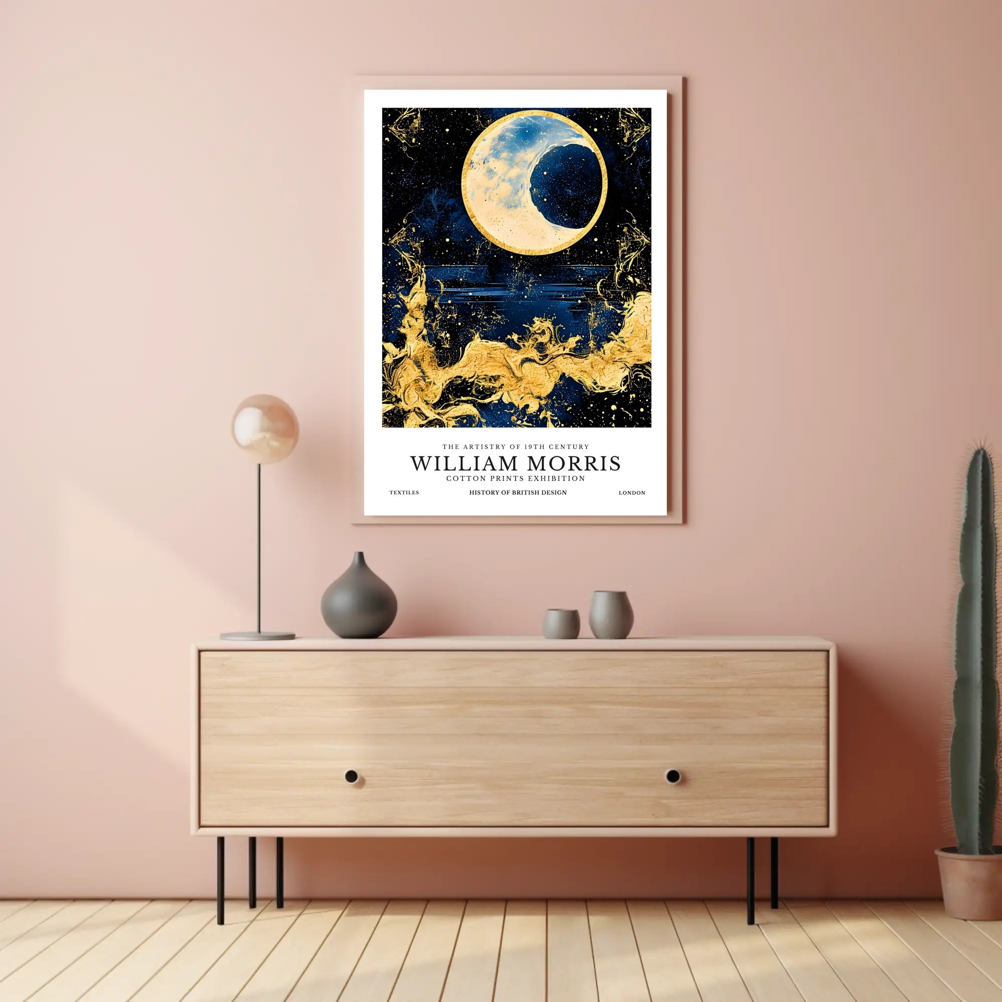 William Morris Cotton Prints Exhibition Poster