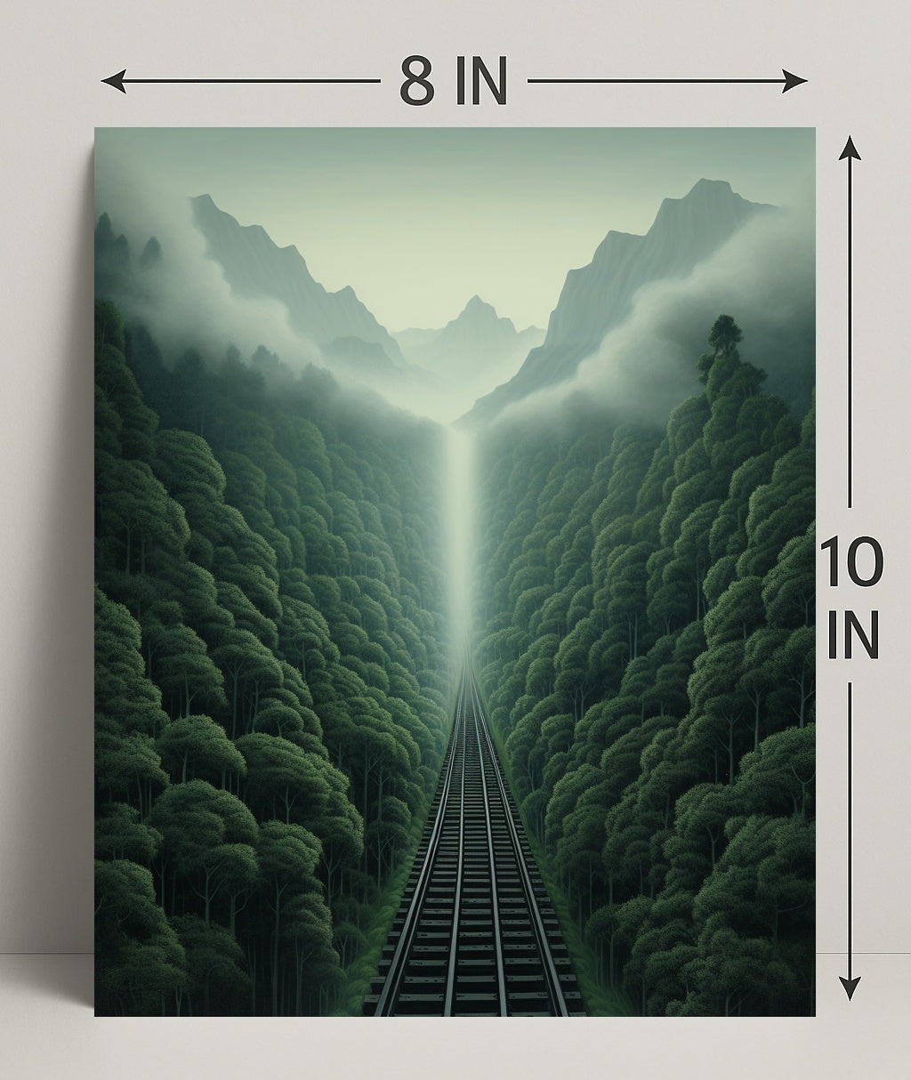 Journey Through The Misty Mountains Poster