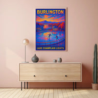 Burlington Lake Champlain Lights Poster