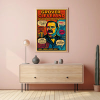 Grover Cleveland Twice Elected, Once Forgotten Poster PosterGoat