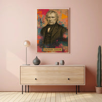 Zachary Taylor Portrait Artistic Abstract, Artistic, or Pop Culture Poster