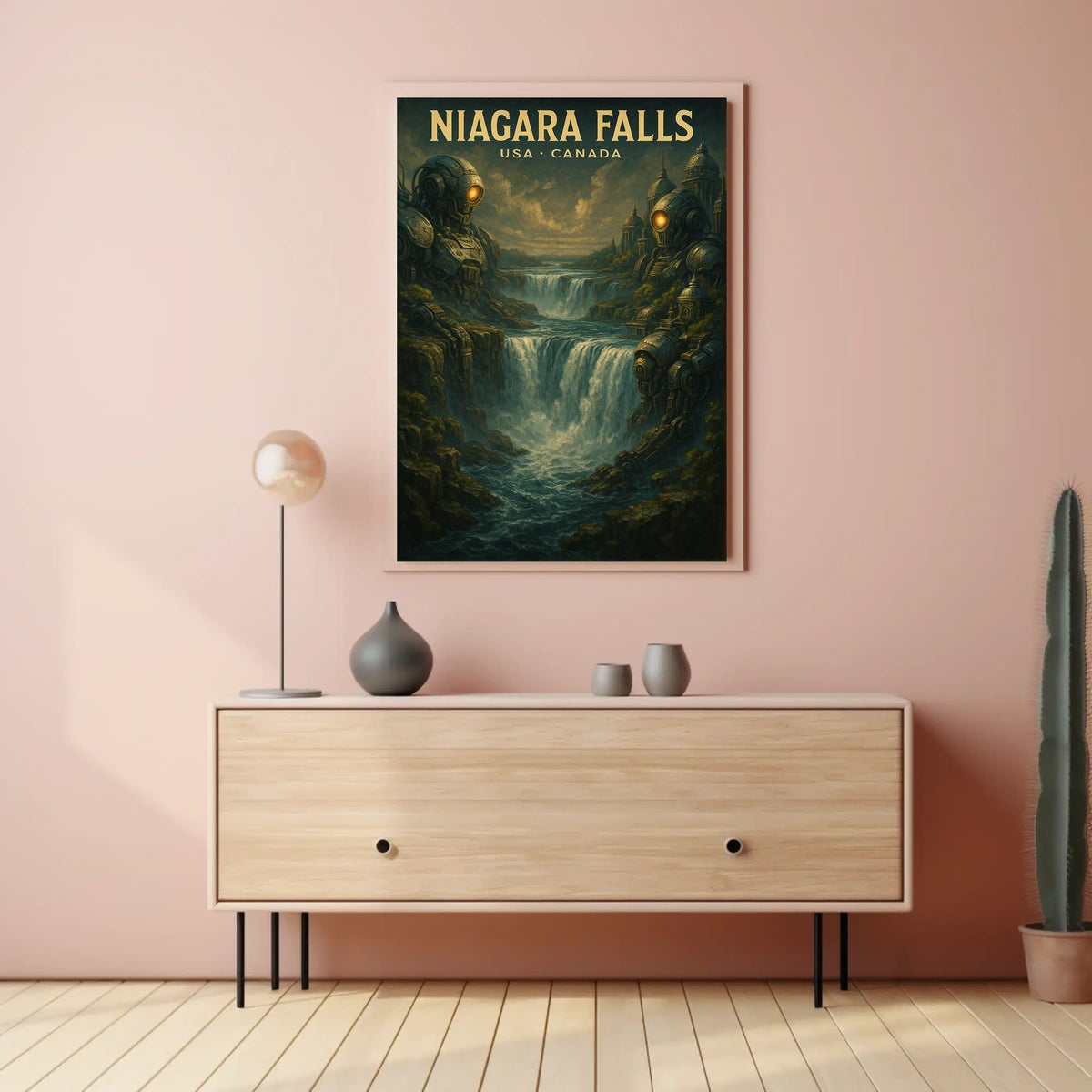 Niagara Falls Steampunk SciFi Collectors Poster