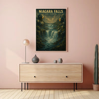 Niagara Falls Steampunk SciFi Collectors Poster