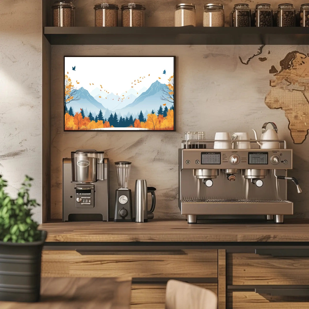 Autumn Mountain Landscape Poster