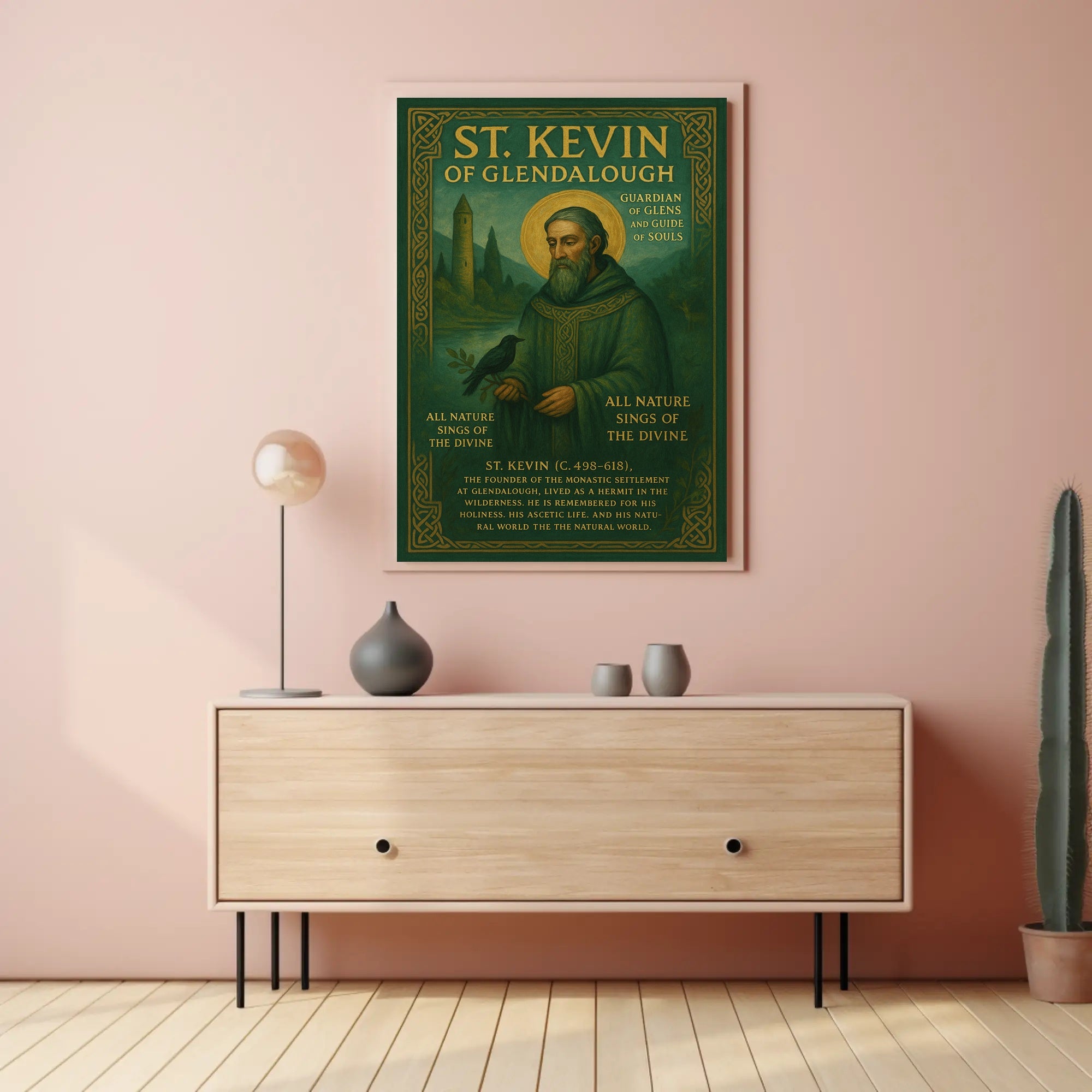 St. Kevin of Glendalough Poster PosterGoat