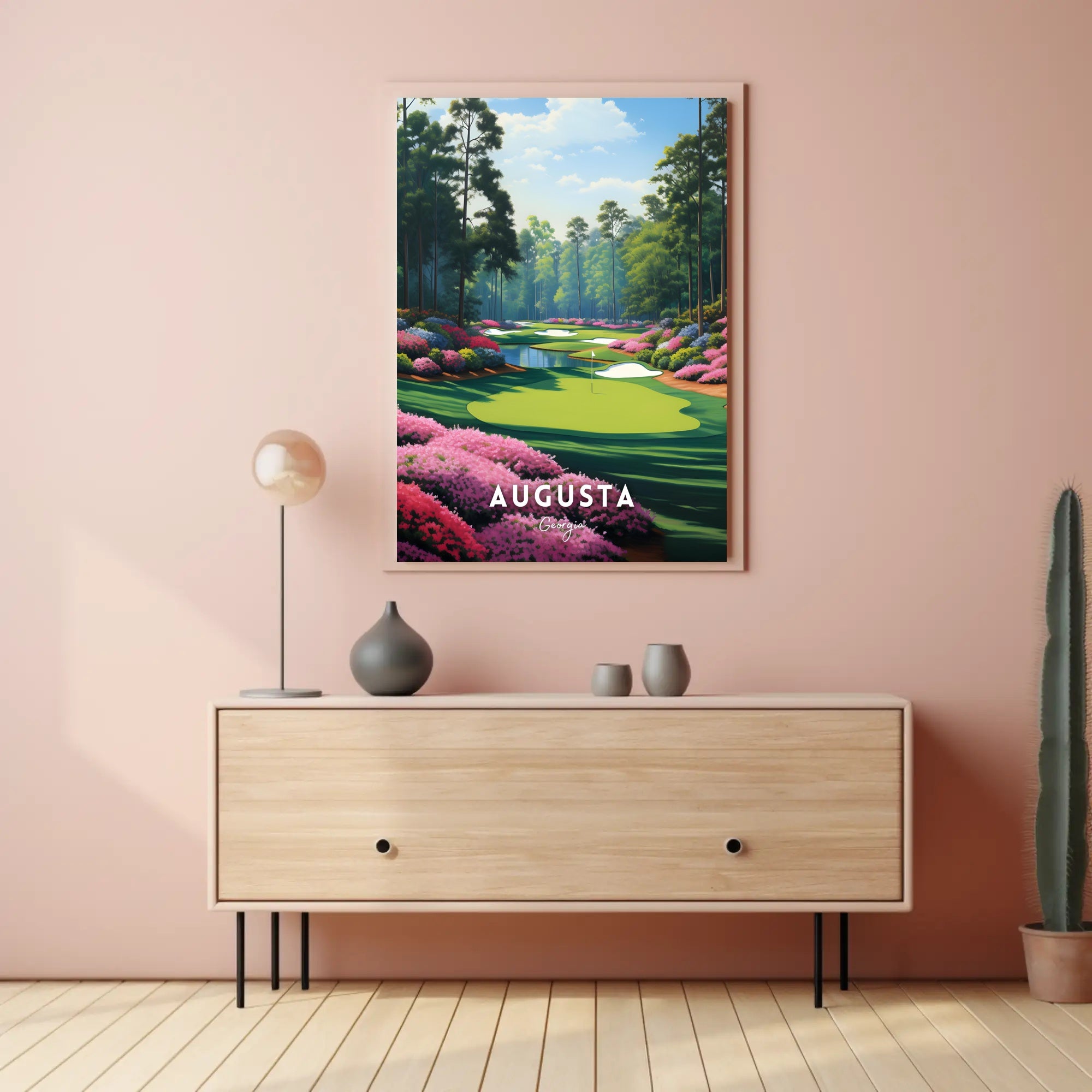 Serene Augusta Golf Course Art - Sports Poster