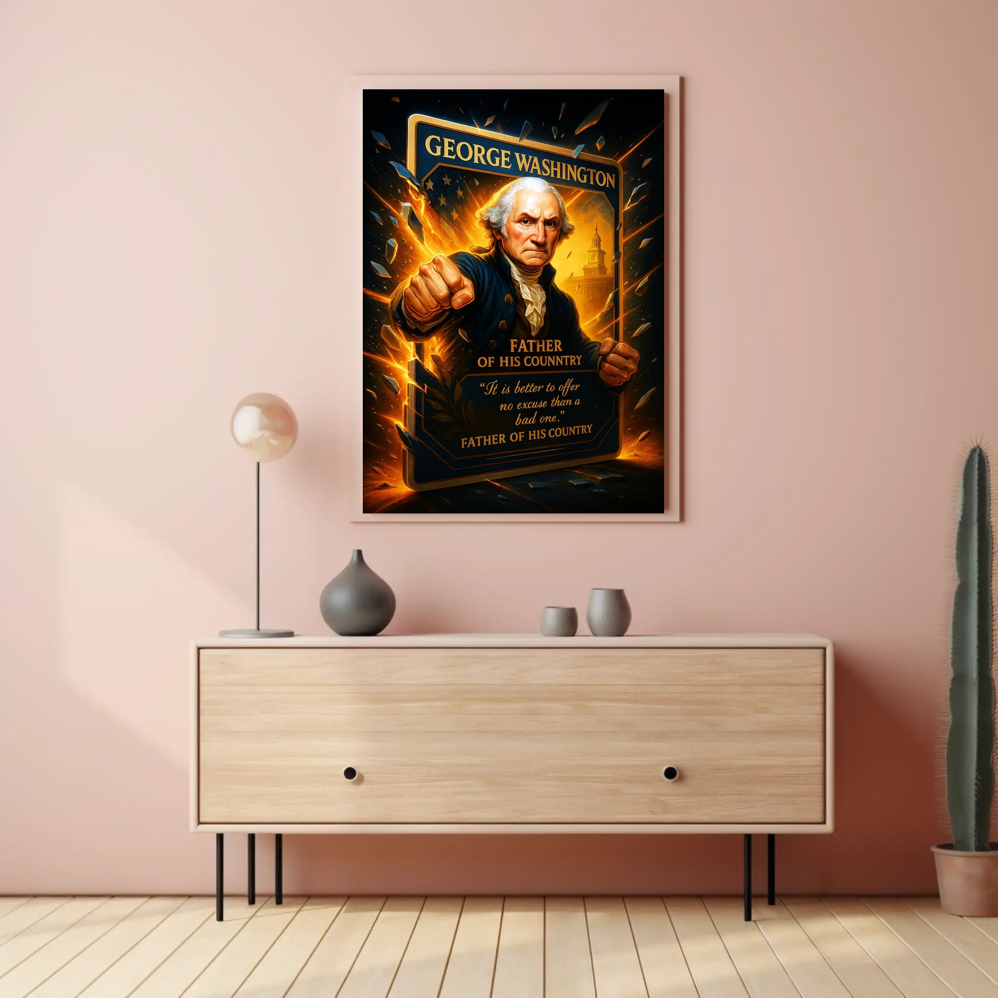 George Washington Father of His Country Poster PosterGoat