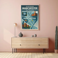 Discover Manchester, New Hampshire Poster PosterGoat