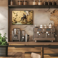 Surreal Floating Islands Tuxedo Man - Artistic Poster