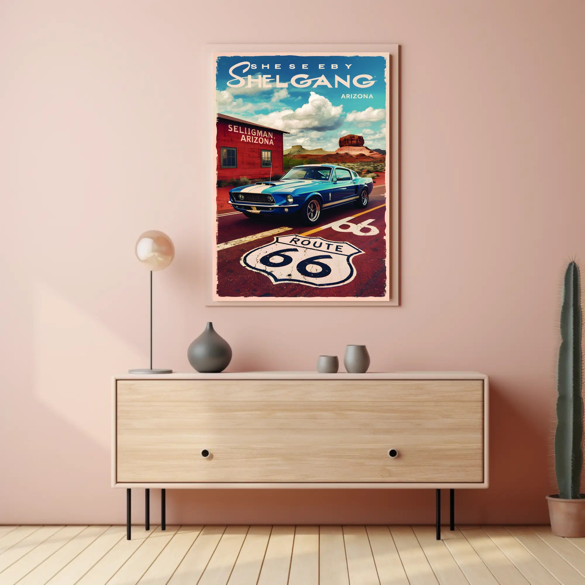 Journey Through Route 66 Poster