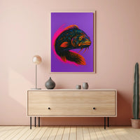 Vibrant Fish Portrait Poster