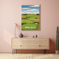 Erin Hills Golf Course Landscape Sports Poster