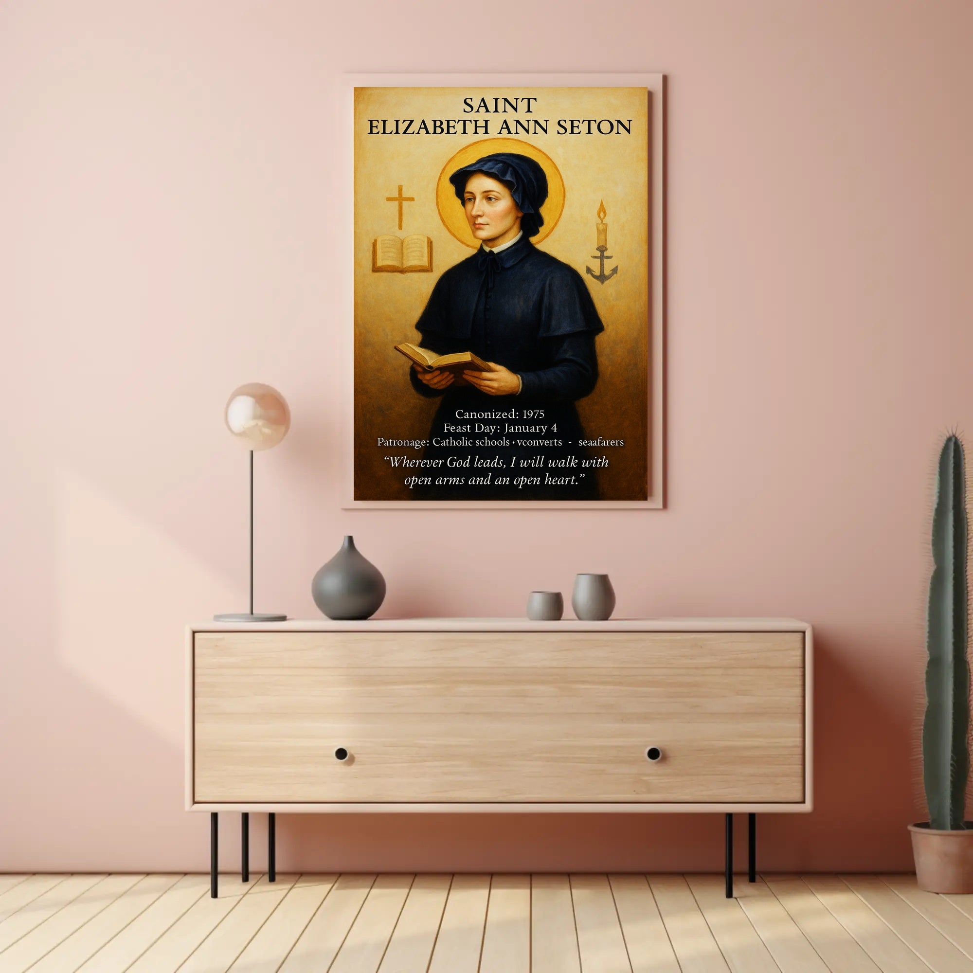 Saint Elizabeth Ann Seton Poster PosterGoat