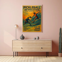 Pickleball Energy Unleashed: Central Park Sports Poster