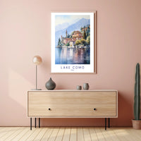 Lake Como Serene Escape Travel Poster PosterGoat