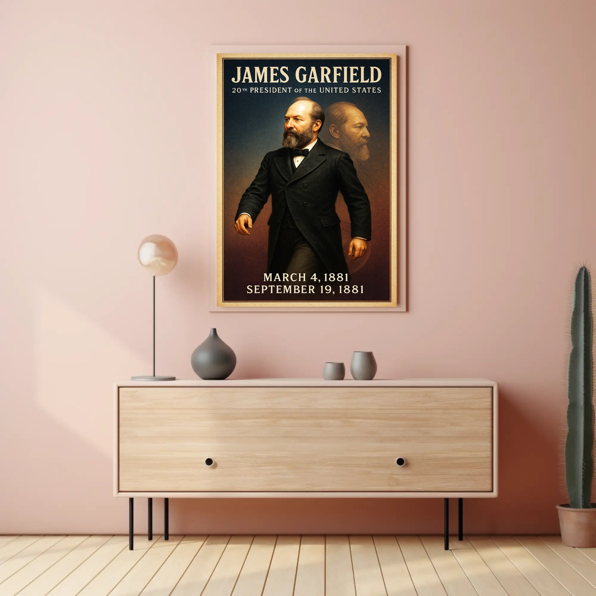 James Garfield 20th President Poster PosterGoat