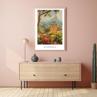 Nicaragua Colonial Church Travel Poster PosterGoat