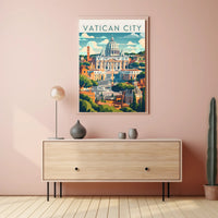 Vatican City's St. Peter's Basilica Travel Poster