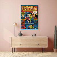 REAGAN'S REVOLUTION Pop Art Political History Poster