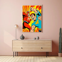 Epic Superhero Showdown Poster