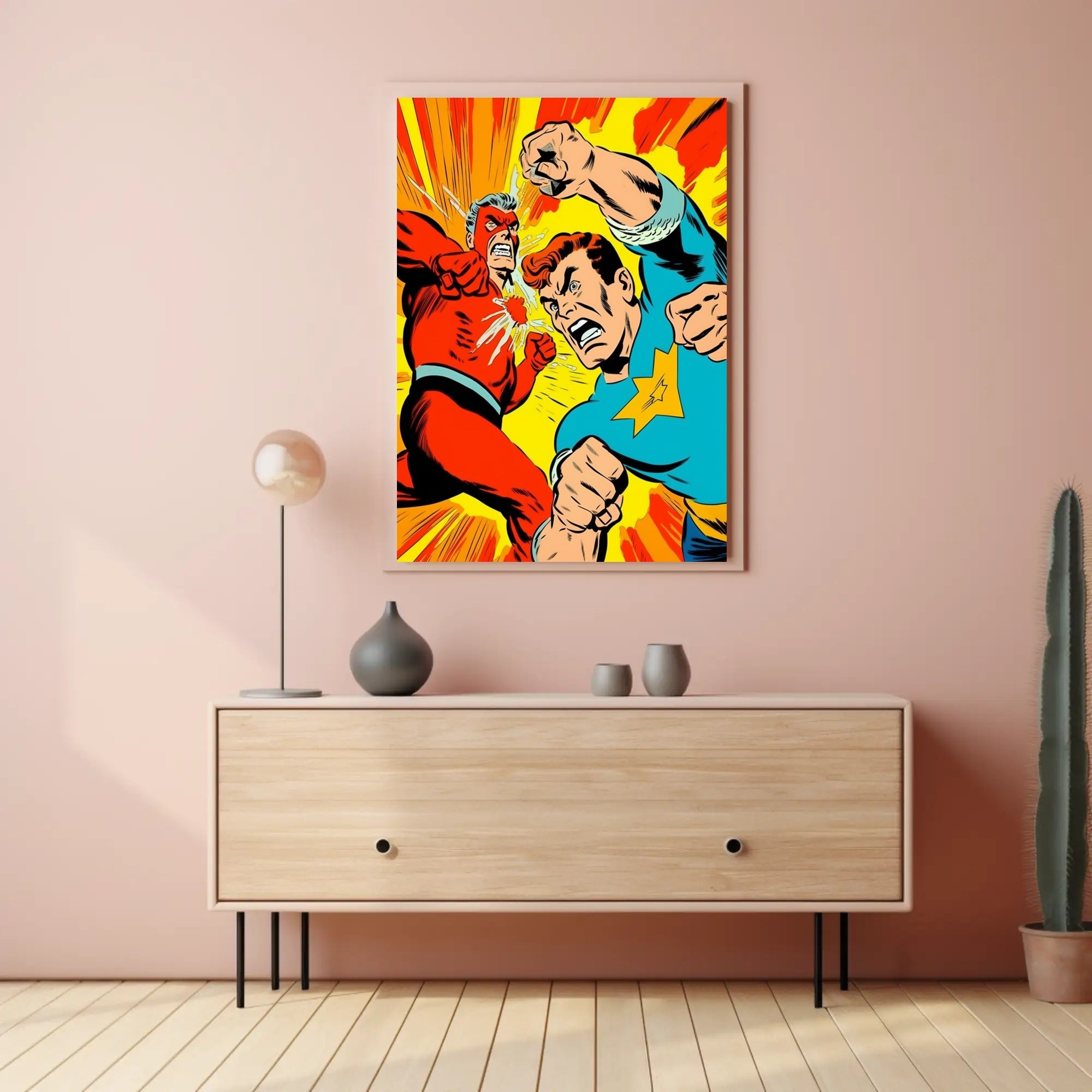 Epic Superhero Showdown Poster