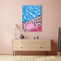 Poolside Vibrance Poster