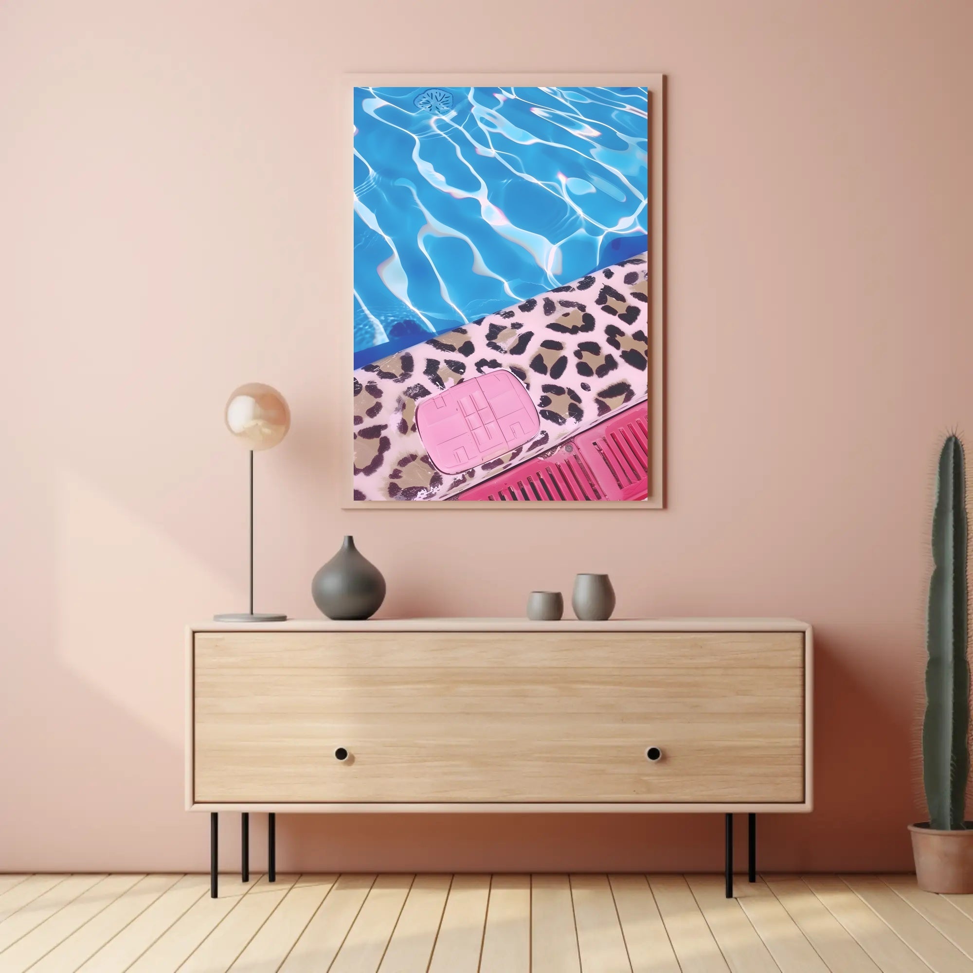 Poolside Vibrance Poster