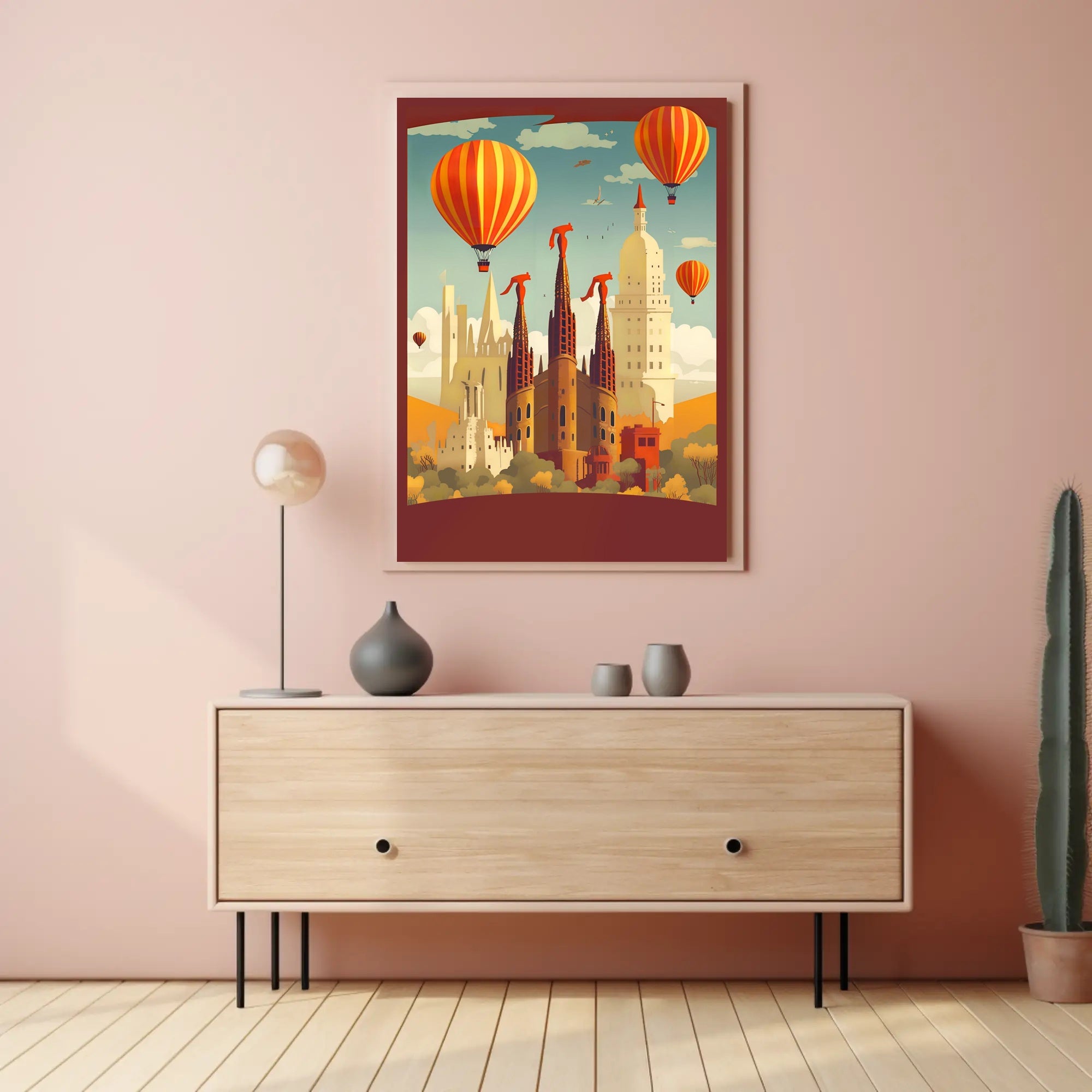 Surreal Skyline Adventure Poster