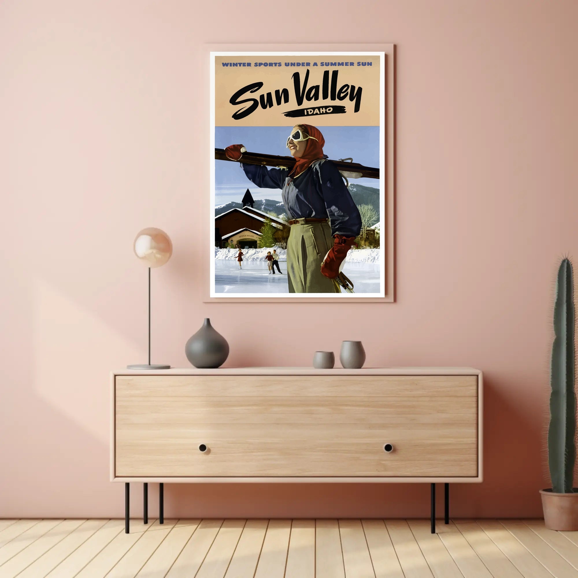 Winter Sports Under a Summer Sun Poster PosterGoat